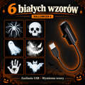 Projektor Halloween USB - wymienne wzory